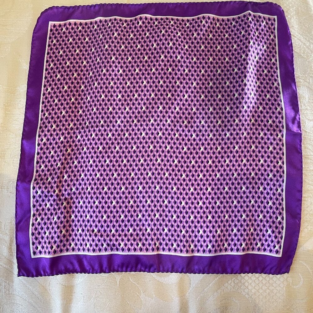 Hugo Boss Purple Pocket Square
